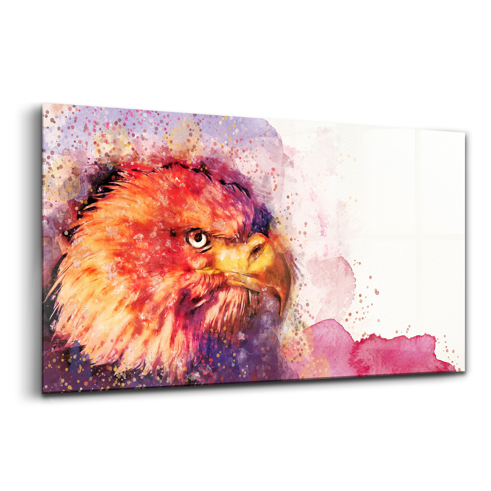 Tablou pe sticlă Fundal de vultur în acuarelă