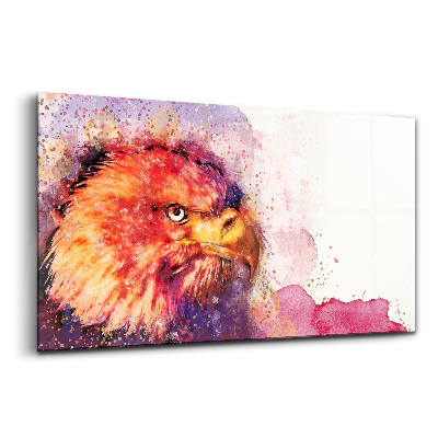 Tablou pe sticlă Fundal de vultur în acuarelă