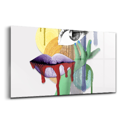 Tablou de sticlă Colaj suprarealist