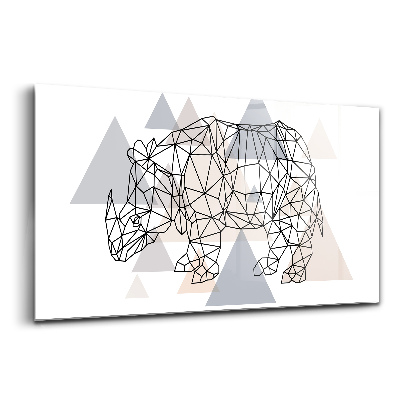 Tablou din sticlă Model geometric