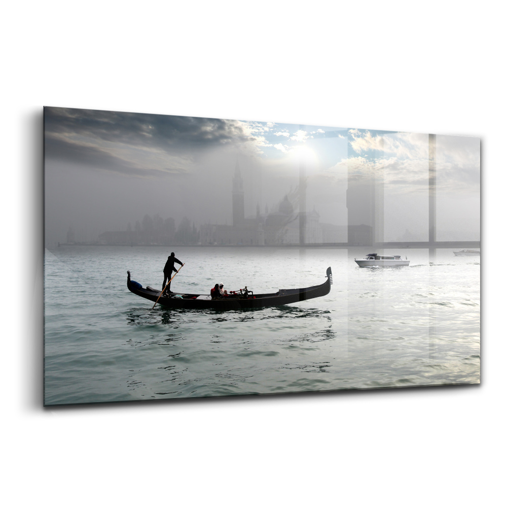 Tablou din sticlă Gondola din Veneția