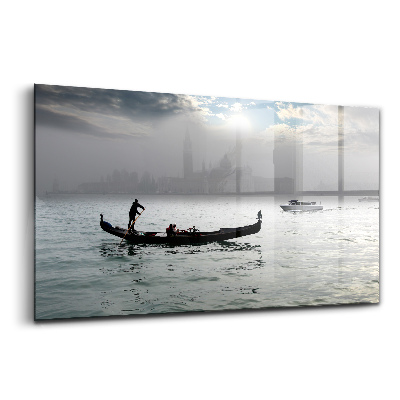 Tablou din sticlă Gondola din Veneția