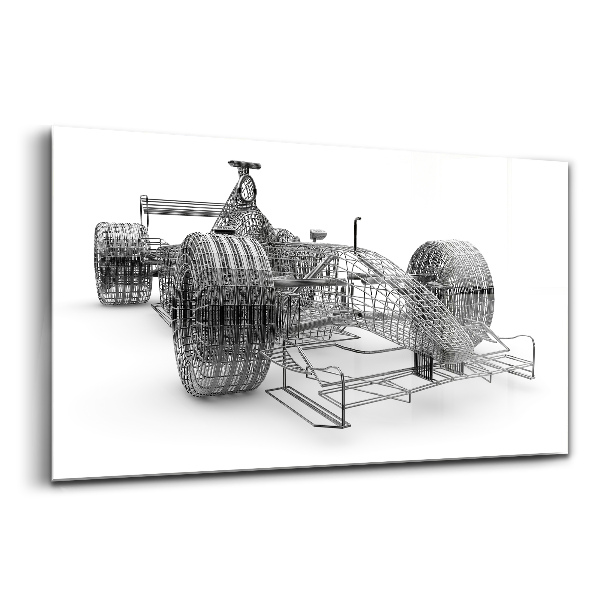 Tablou de sticlă Construcția tehnică a unei mașini de F1