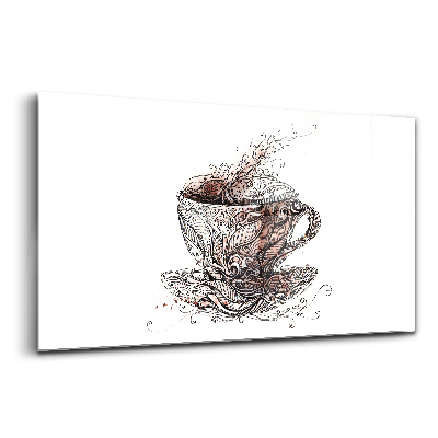 Tablou de sticlă O ceașcă de cafea