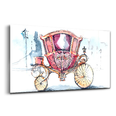 Tablou de sticlă Trăsura antică a reginei