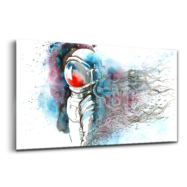 Tablou din sticlă Abstracție astronaută
