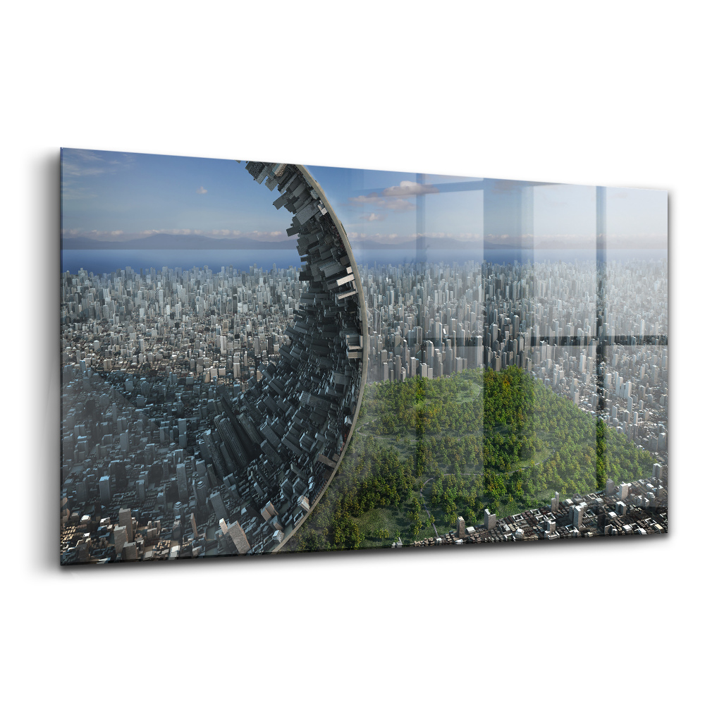 Tablou din sticlă Abstracția din Central Park