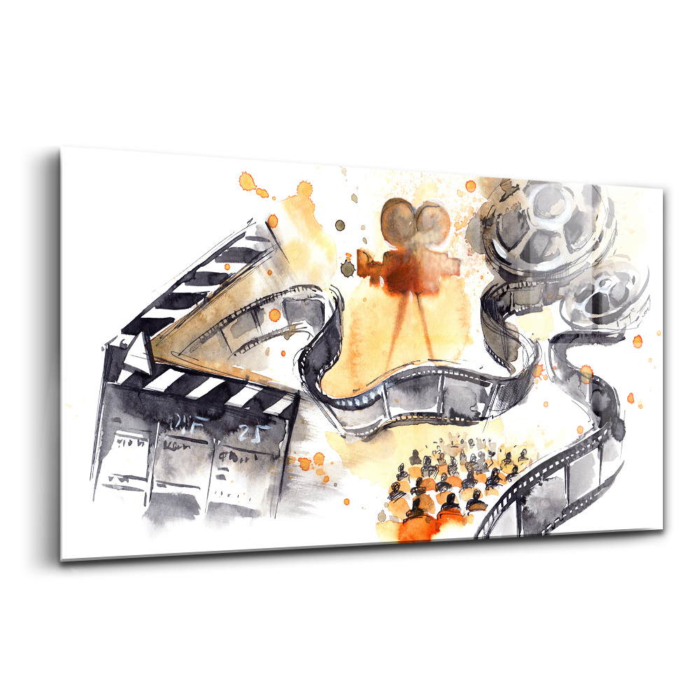 Tablou de sticlă Benzi de film cinematografic