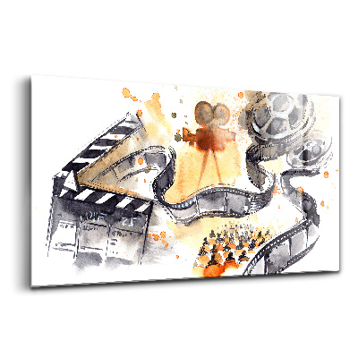 Tablou de sticlă Benzi de film cinematografic