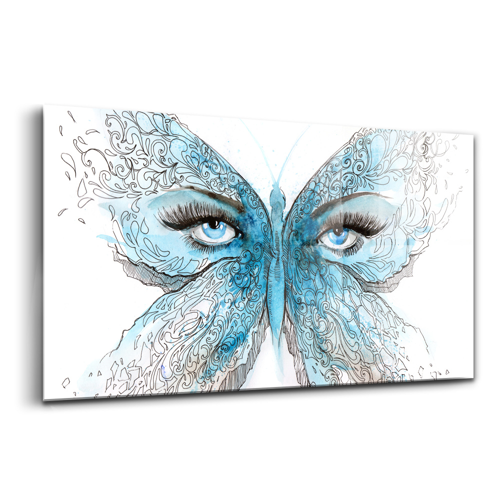Tablou de sticlă Față de fluture