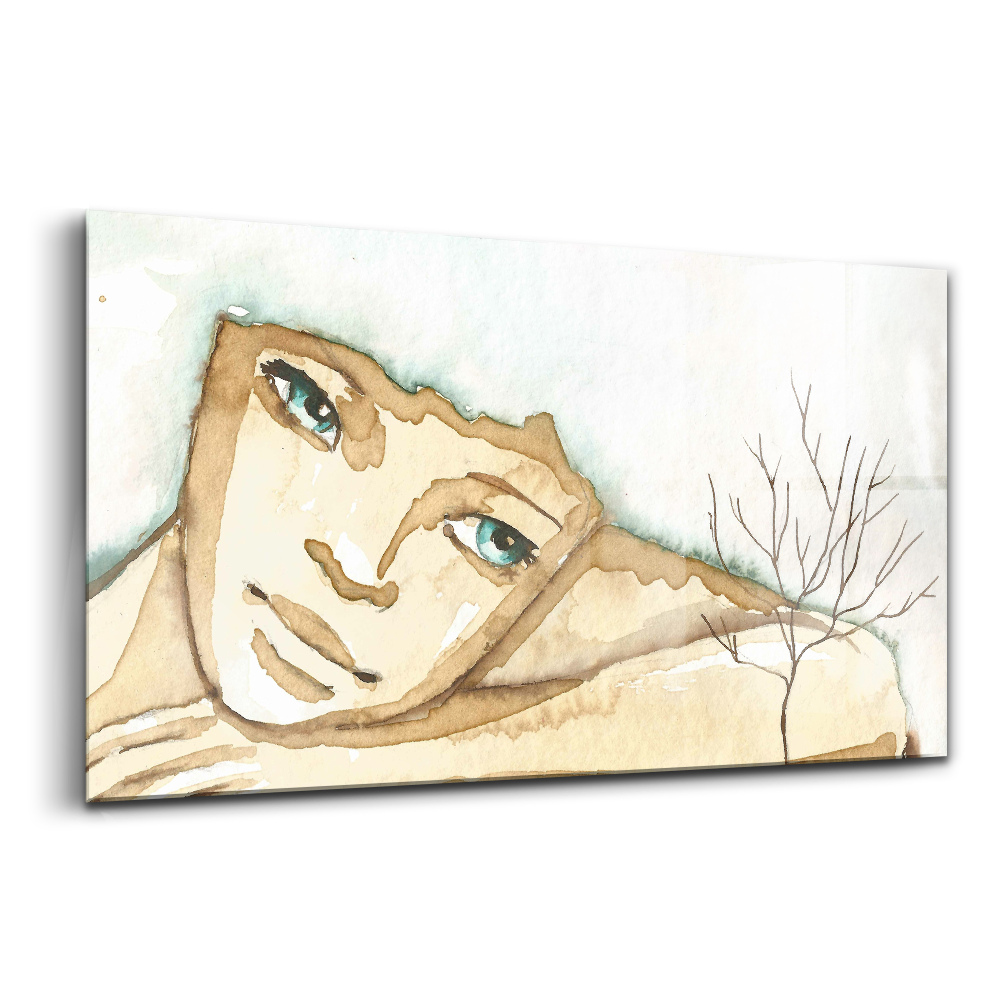 Tablou de sticlă Portretul unei femei