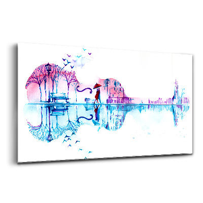 Tablou sticlă Lacul Parcului Violoncelului