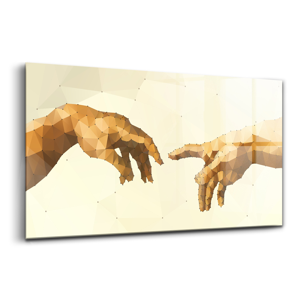 Tablou de sticlă Crearea lui Adam