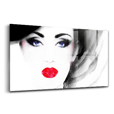 Tablou pe sticlă Portretul unei femei