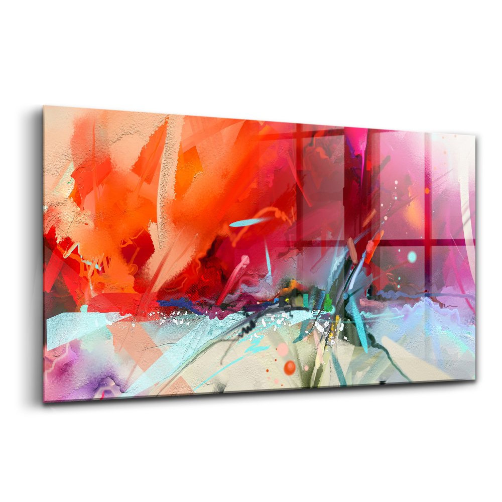 Tablou sticlă Culori abstracte