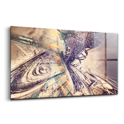 Tablou pe sticlă Mecanism abstract