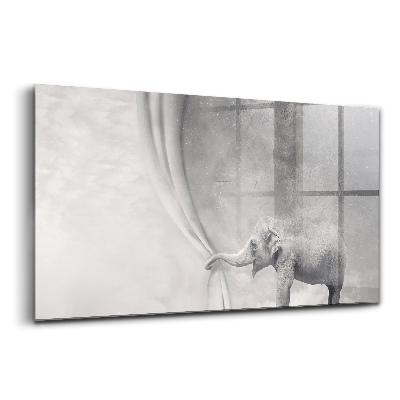 Tablou sticlă Elefant