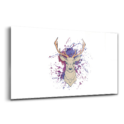 Tablou sticlă Ilustrație vectorială de cerb