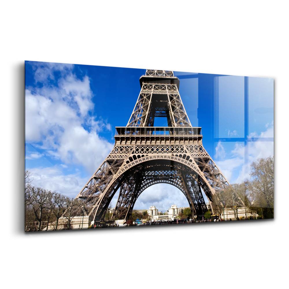 Tablou din sticlă Turnul Eiffel din Paris