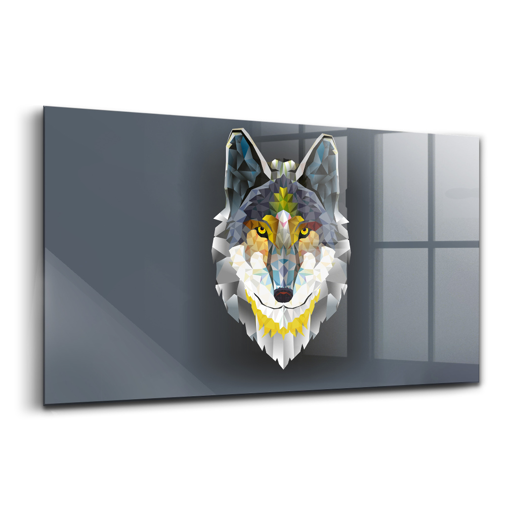 Tablou sticlă Cap de lup