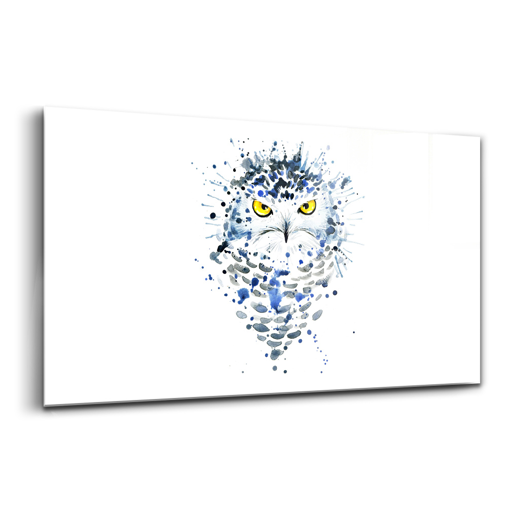 Tablou pe sticlă Privirea bufniței