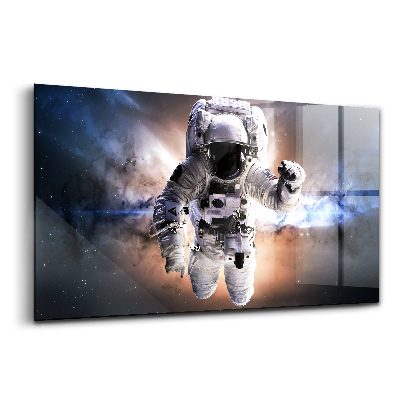 Tablou sticlă Astronautul în spațiu