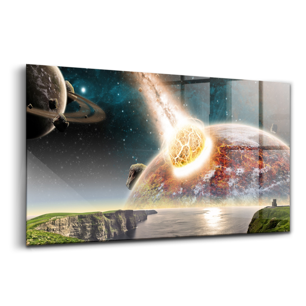 Tablou sticlă Planeta sfârșitul lumii