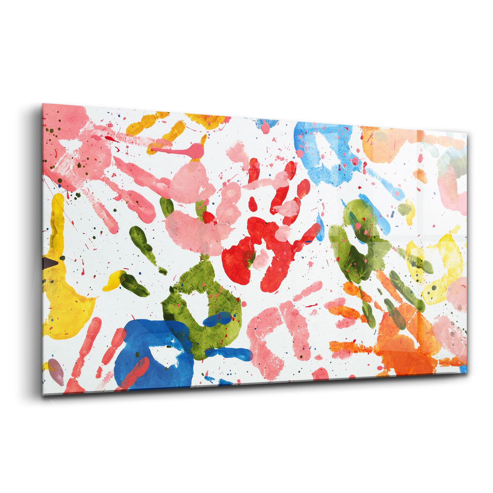 Tablou pe sticlă Copii artistici