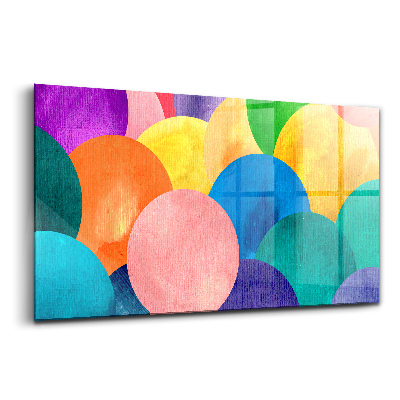 Tablou din sticlă Cercuri abstracte