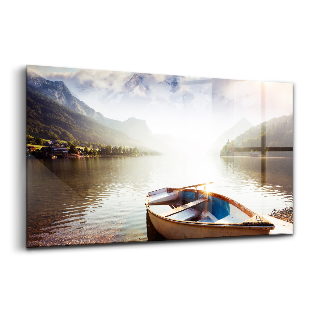 Tablou pe sticlă Vederi fantastice asupra lacului