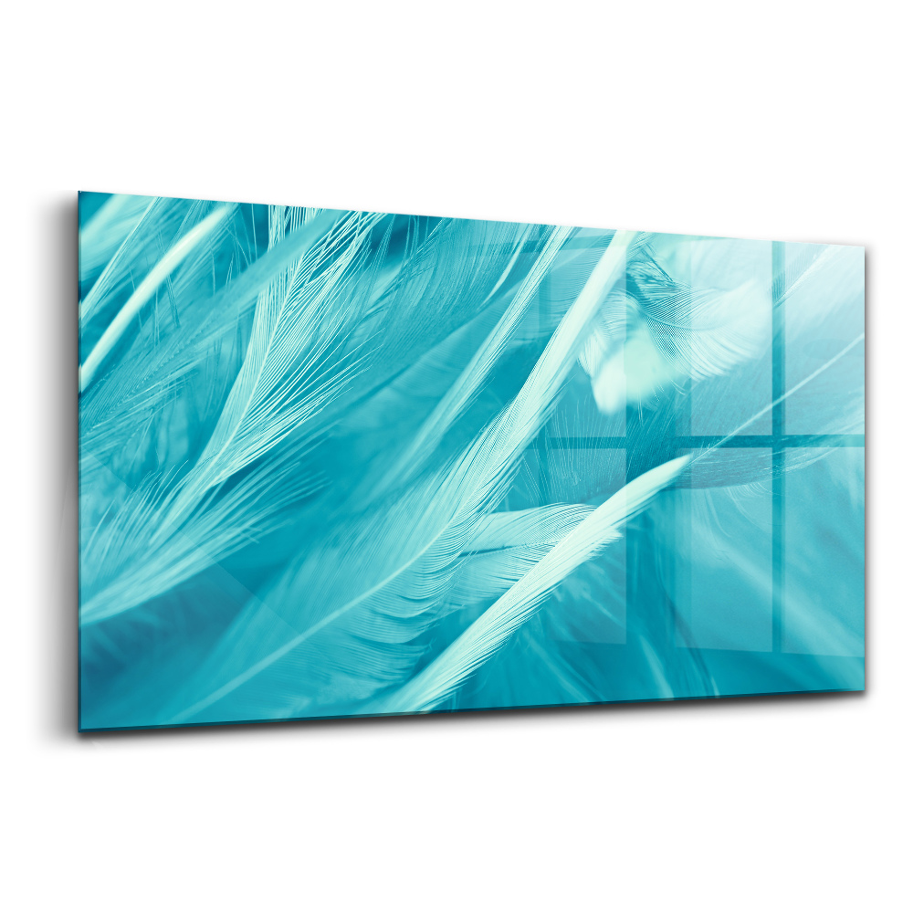 Tablou sticlă Stilou vintage verde și turcoaz