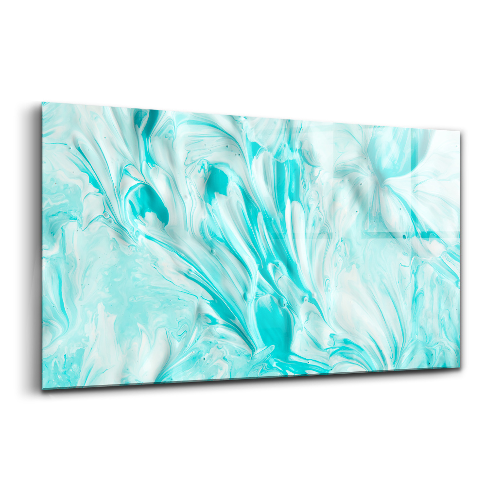 Tablou de sticlă Tapet albastru abstract