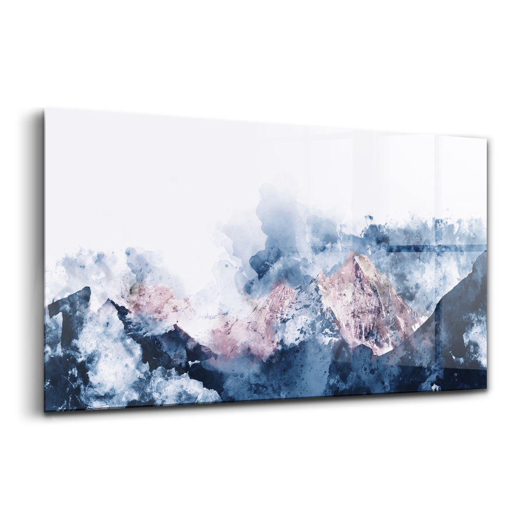 Tablou din sticlă Lanțuri muntoase abstracte
