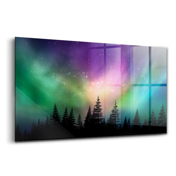 Tablou de sticlă Aurora boreală