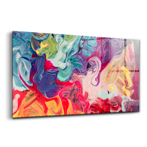 Tablou sticlă Abstracție colorată