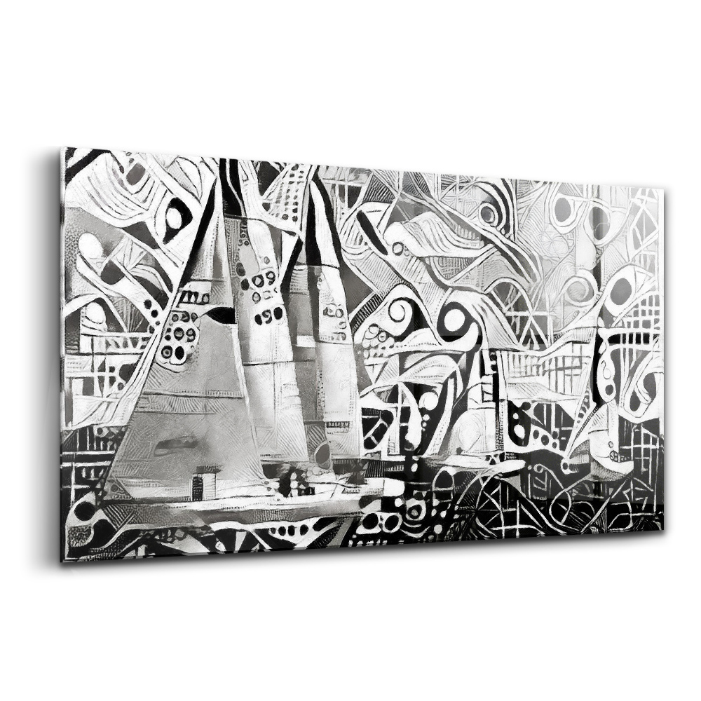 Tablou din sticlă Tetiere pe apă abstractă