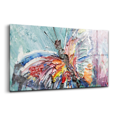 Tablou de sticlă Prim-plan al unei opere de artă în ulei