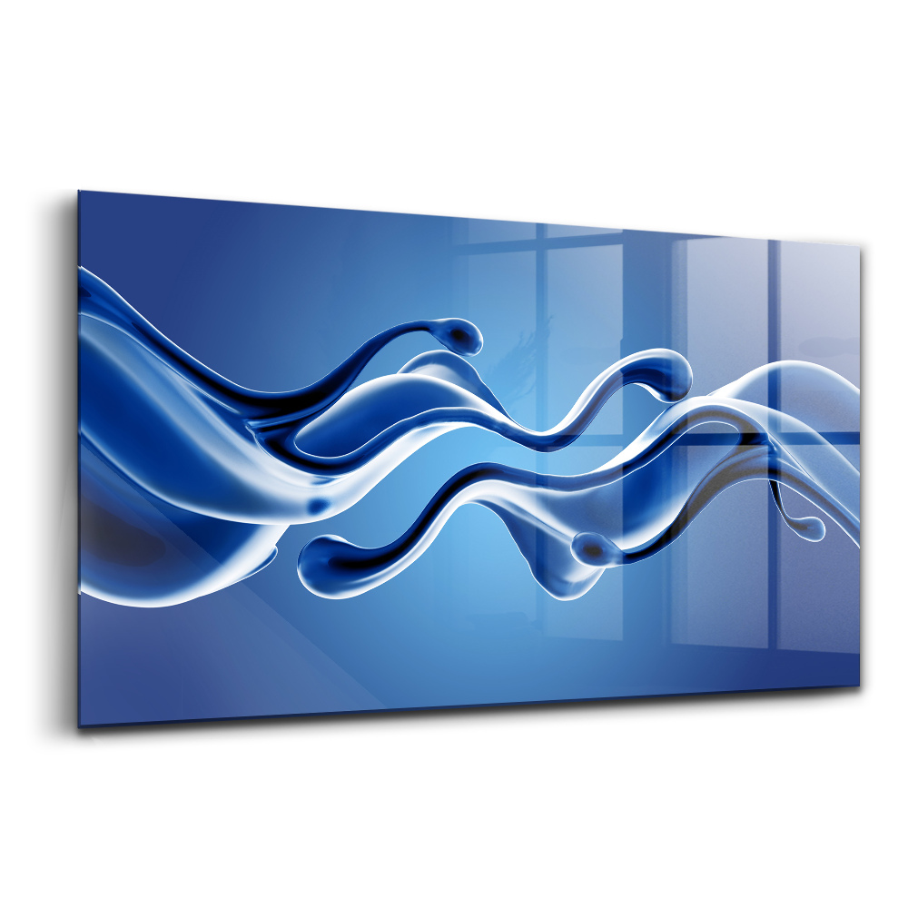 Tablou pe sticlă Abstracție lichidă