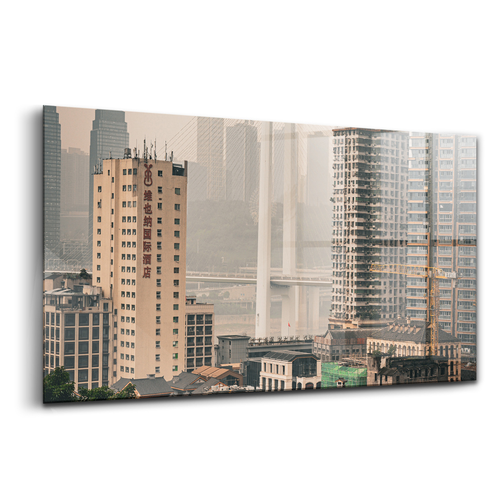 Tablou pe sticlă orașul vechi Chongqing