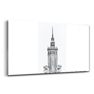 Tablou pe sticlă Palatul Culturii și Științei Varșovia