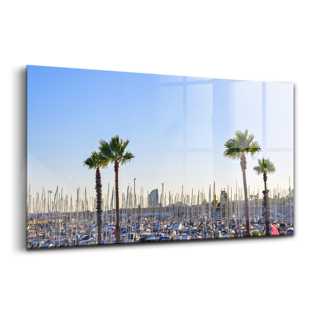 Tablou de sticlă Portul Olimpic Barcelona Catalonia