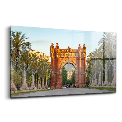 Tablou din sticlă Arcul de Triumf barcelona catalonia