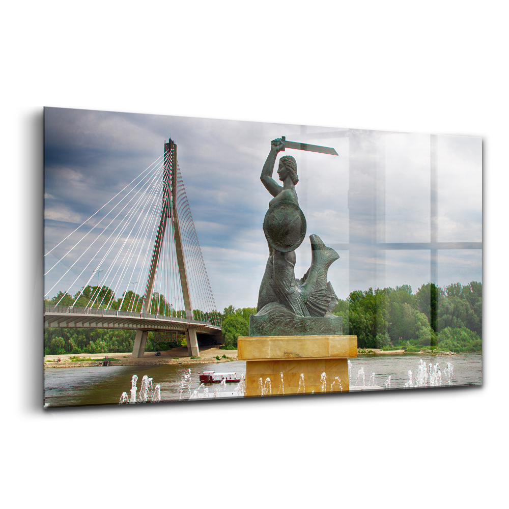 Tablou de sticlă Monumentul Sirenei din Varșovia