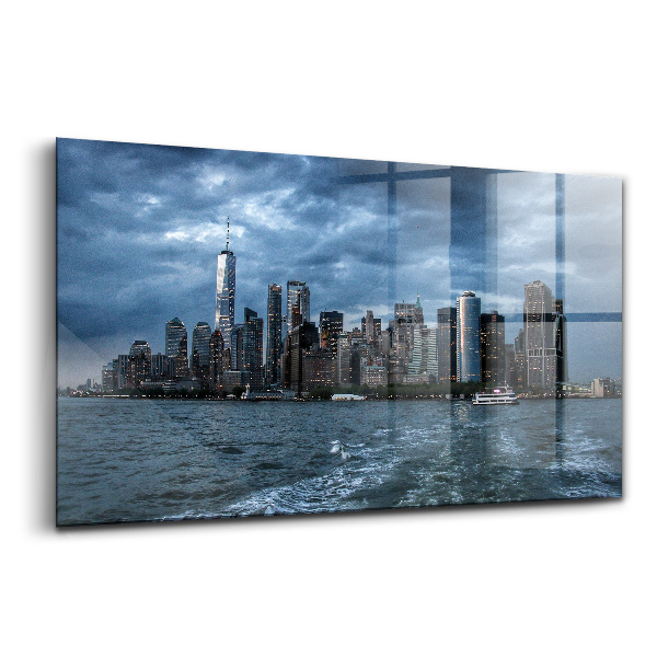 Tablou sticlă Panorama orașului New York