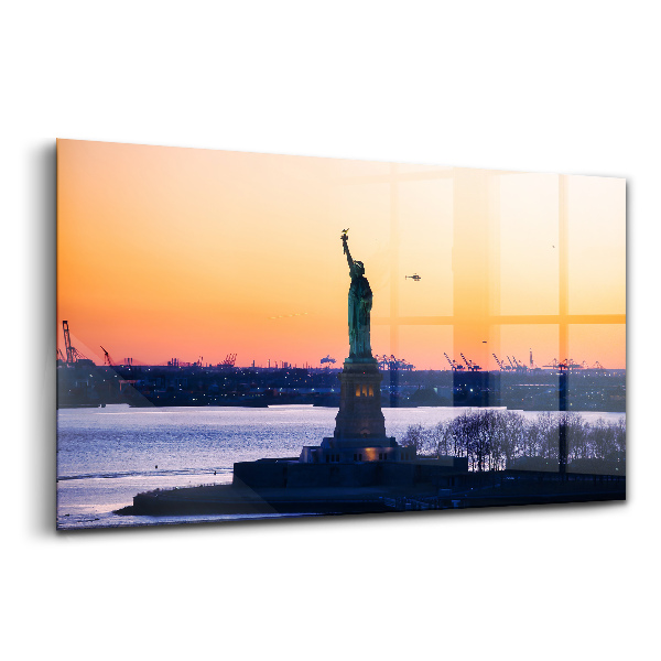 Tablou pe sticlă Statuia Libertății din New York