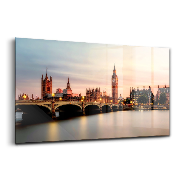 Tablou din sticlă Panoramă Big Ben Londra