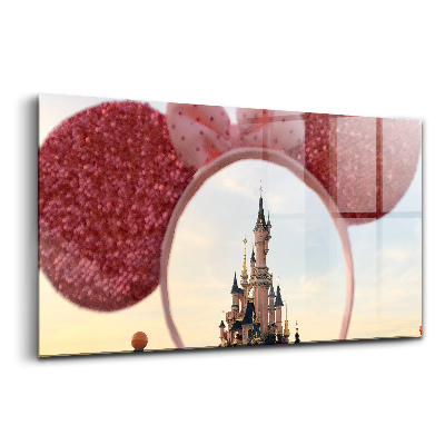 Tablou din sticlă Șoarecele Disneyland din Paris