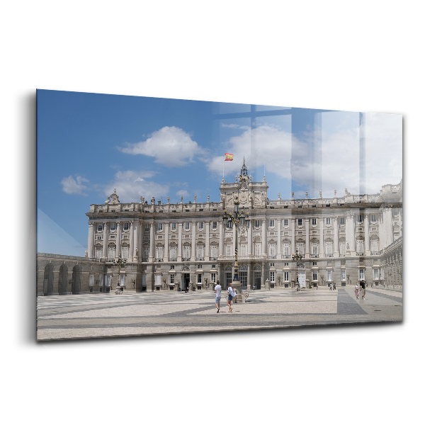 Tablou de sticlă Palatul istoric din Madrid
