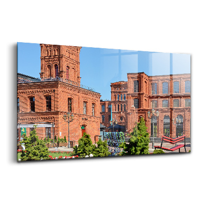 Tablou din sticlă Fabrica Lodz