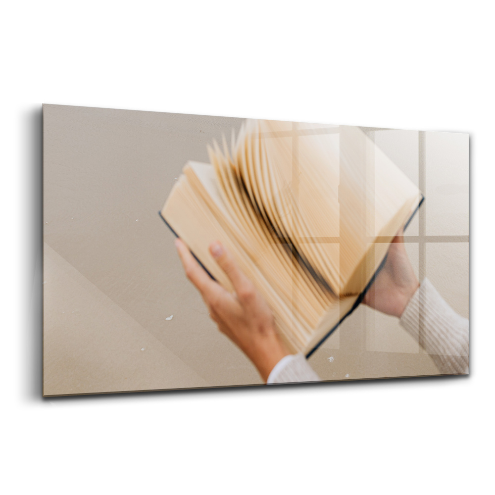 Tablou sticlă Un moment pentru tine, o carte